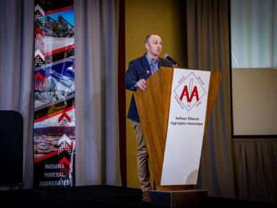 IMAA Safety Committee Chair Brad Wales presents the 2022 IMAA Safety Awards